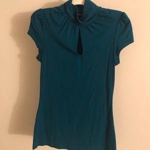 Express Teal Business Casual Top
